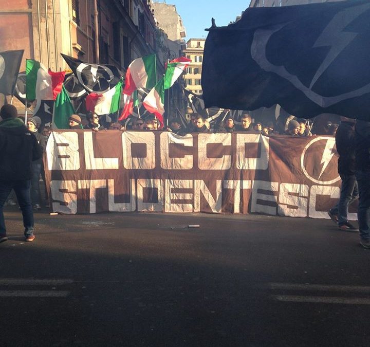 Roma, corteo di protesta davanti la sede della Consulta Provinciale degli Studenti