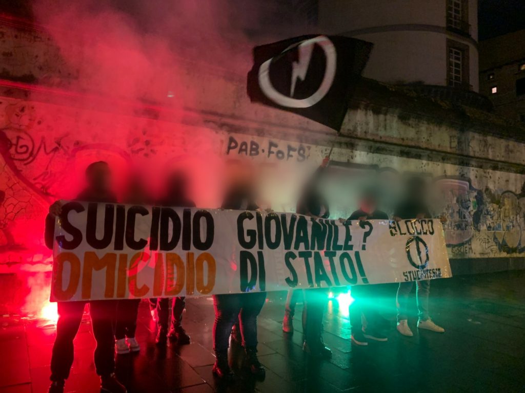 blocco studentesco 24 gennaio suicidio giovanile omicidio di stato napoli