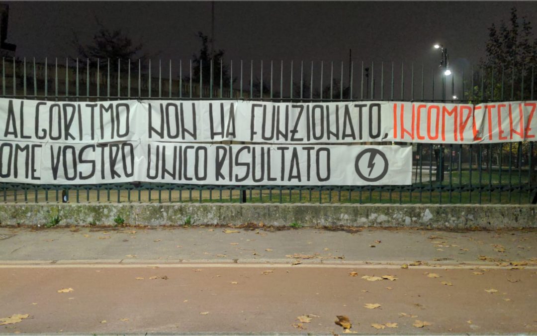 blocco studentesco 19-11 protesta mancanza personale scolastico milano
